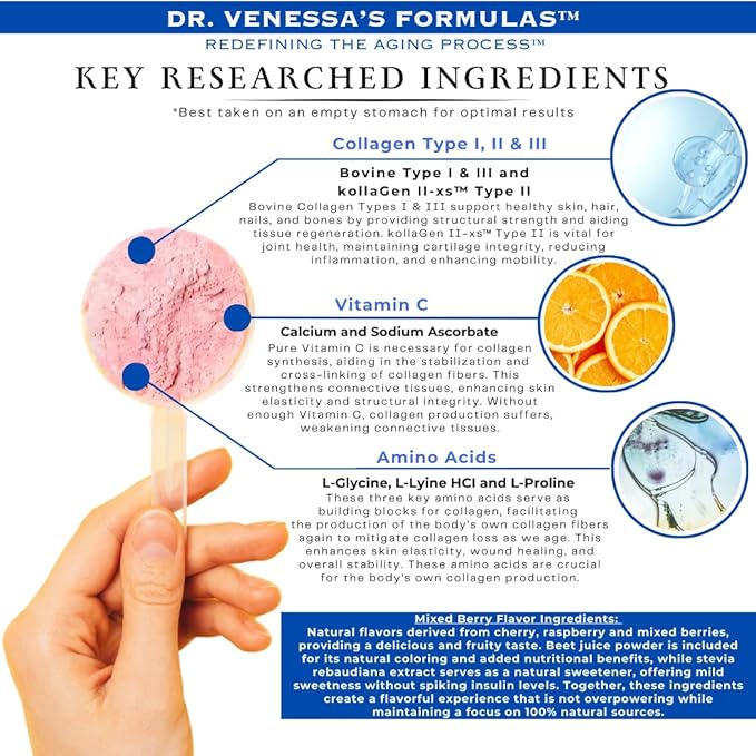Dr. Venessa's Formulas™ Anti-Aging 3™ Collagen Type I II &amp III