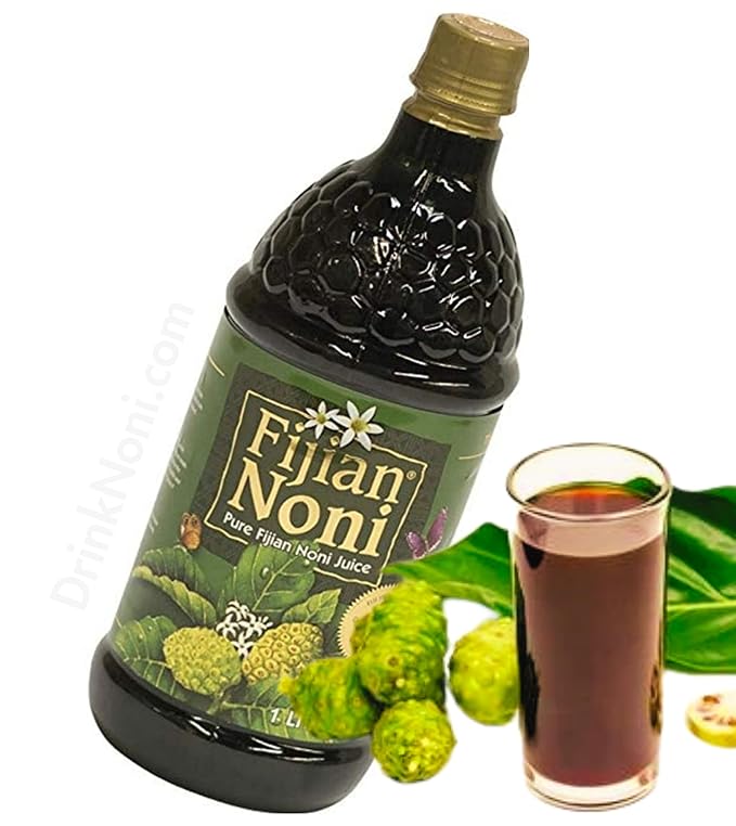 Fijian NONI Juice - Pure Certified Organic - Rich in Antioxidants (33.8 Fl.Oz Bottle) A Gift Of Nature Cold Pressed from Wild Organic Noni Fruits