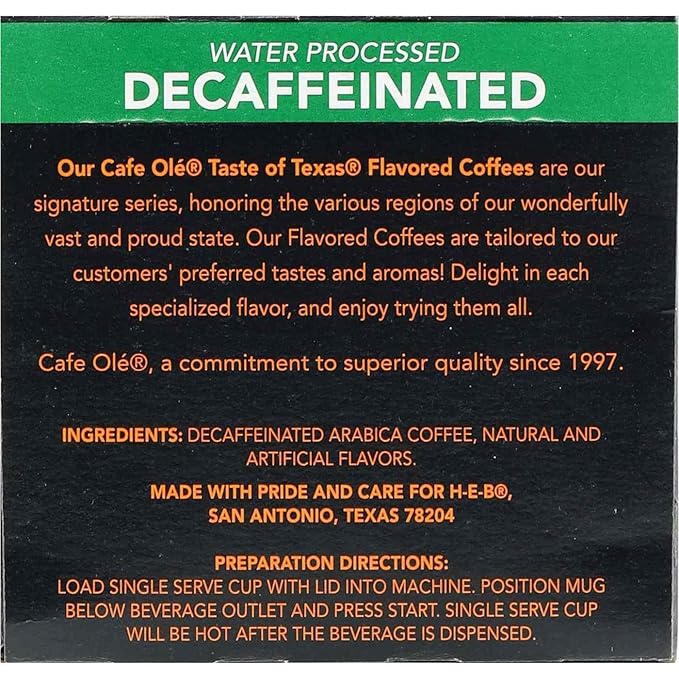 CAFE Olé by H‑E‑B Decaf Hub City Blend Medium Roast Single Serve Pods 12 ct 2 Boxes
