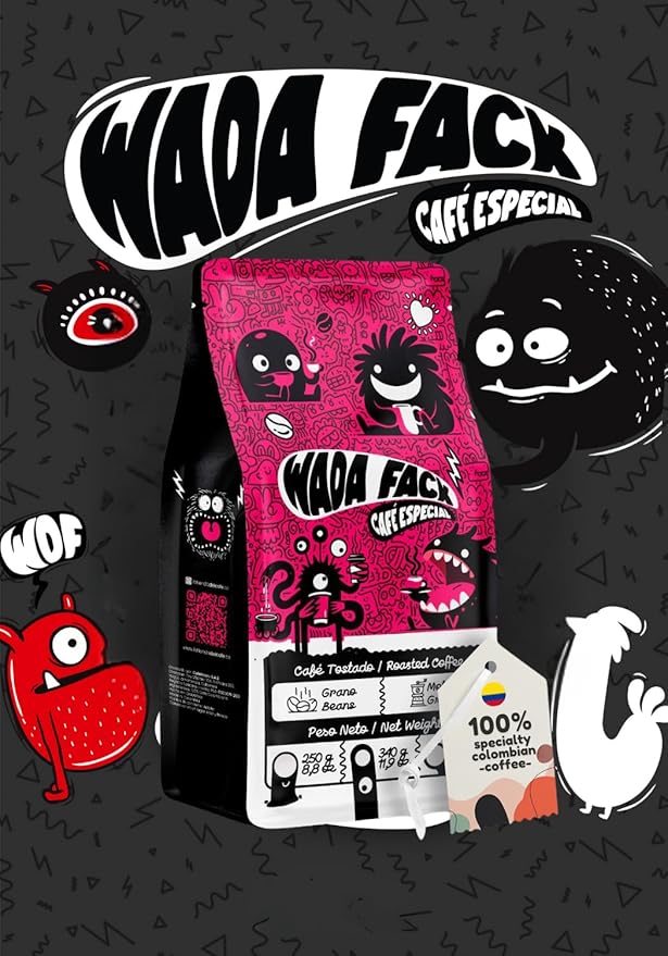Wada Fack Single Origin Specialty Coffee 454g: Medium Roast Colombian Ground Coffee with High Cupping Score 88 &amp Flavor Notes of Sweet Lemon Pink Grapefruit Cocoa