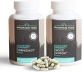 Mountain Peak Nutritionals Tranquility &amp Mood Support Formula Bundle - Supports Brain Health Stress Relief Sleep &amp Serotonin Levels - Hypoallergenic Dietary Supplement (2 Pack 90 Capsules E
