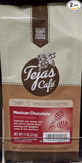Tejas Cafe Mexican Chocolate Ground Coffee 11 oz (Pack of 2)
