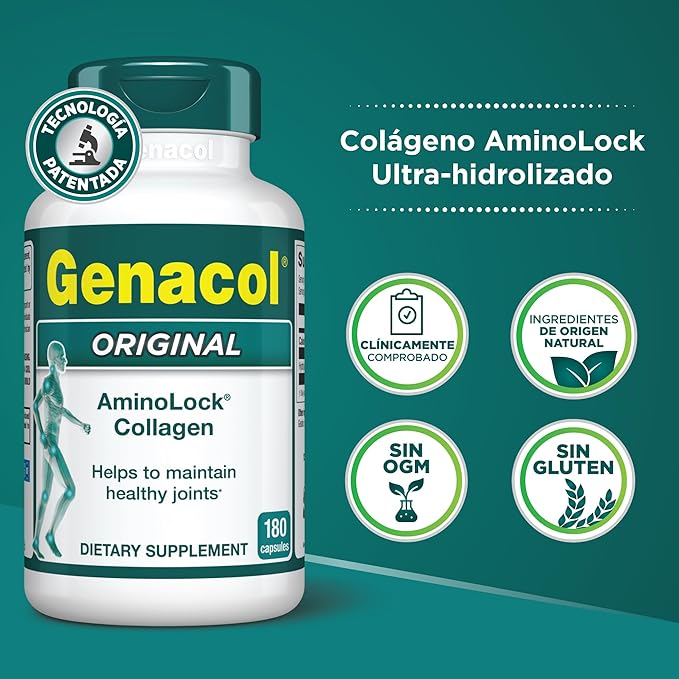 Genacol Original – Collagen Supplement with Ultra-Hydrolyzed Peptides for Joint Health Support Value Duo-Pack 360 Capsules (120-Day Supply)