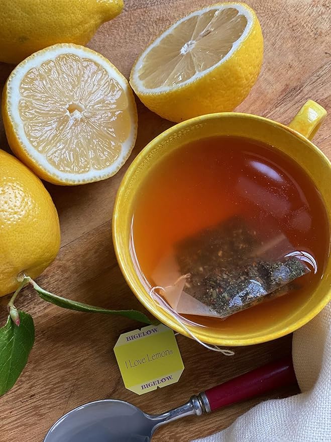 Bigelow Tea I Love Lemon with Vitamin C Herbal Tea Caffeine Free Tea with Lemon 20 Count Box (Pack of 6) 120 Total Tea Bags