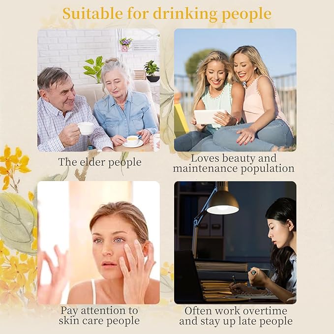 DOZO Dried Osmanthus Flower Loose Leaf 60g/2.11oz Superior Grade Natural Osmanthus Petal for Dessert &amp Drinks Sulfur Free Caffeine Free 桂花 桂花茶 桂花糕 桂花蜜