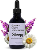 peace. love. hormones. Sleepy Natural Sleep Aid &amp Nervous System Support – Herbal Supplement – Helps Ease Occasional Bloating - Supports Skin Clarity– Non-Drowsy Herbal Formula