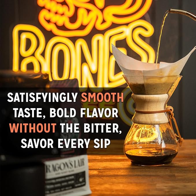 Bones Coffee Company Colombia and Costa Rica Single Origin Flavored Coffee Bundle Medium Roast Low Acid Arabica Beans 12 Oz Whole Bean