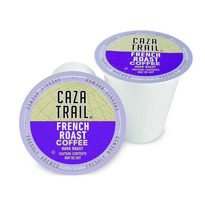 Caza Trail Coffee Pods French Roast Single Serve 24 Count (Pack of 1) (Packaging May Vary)
