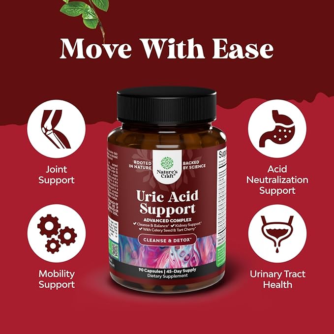 Green Coffee Bean Extract for Uric Acid Cleanse &amp Detox - Green Coffee Beans with Turmeric Tart Cherry &amp Celery Seed for Adults - Daily Uric Acid Flush for Joints Support &amp Kidney Cleanse