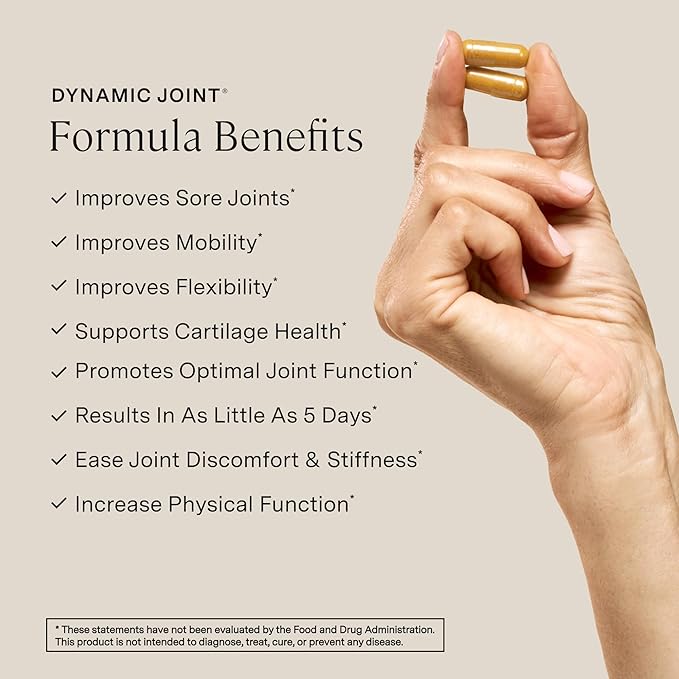 Stonehenge Health Dynamic Joint Health Supplement – Fast-Acting Support with AprèsFlex® Boswellia MSM Multi-Type Collagen Turmeric Bromelain Vitamins C &amp D3 – Supports Joint Comfort – 60 Caps