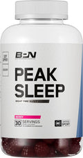 BARE PERFORMANCE NUTRITION BPN Peak Sleep Gummy Sleep Aid &amp Recovery Support Supplement 30 Servings Berry