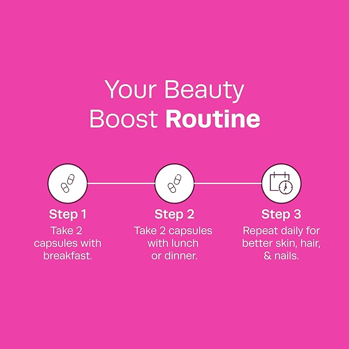 Hot Vita Hair Skin and Nails Vitamins – Biotin Collagen &amp Vitamin C Supplement for Immune Support Nail Strength Hair Growth &amp Skin Glow – Vegan Formula for Women – Supports a Radiant Comple