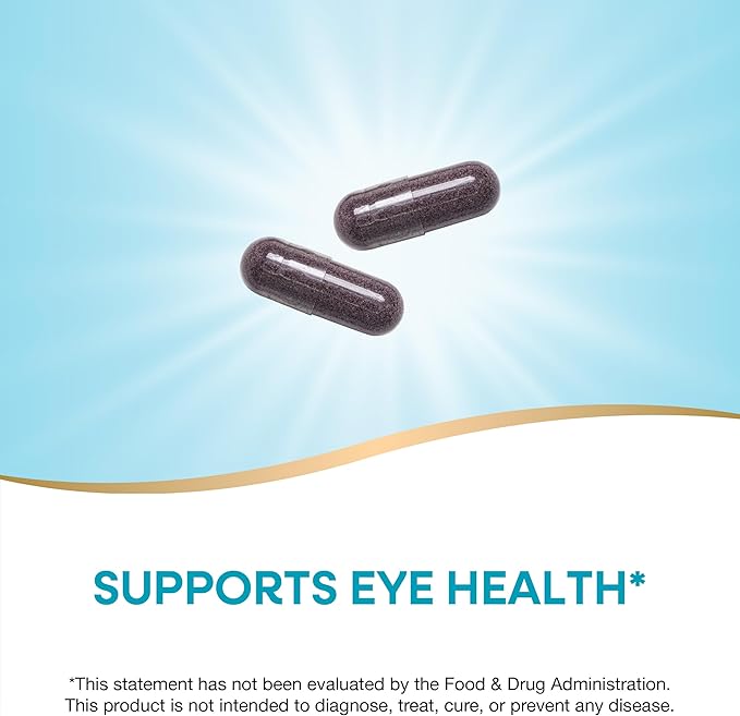 Nature's Way Bilberry Premium Extract Supports Eye Health* Eye Health Supplement for Adults with Black Elderberry* Bilberry Supplement Gluten Free Vegan 90 Capsules (Packaging May Vary)