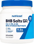 Nutricost Keto BHB Exogenous Ketones 4-in-1 (30 Servings) 12g Beta-Hydroxybutyrate (BHB) Per Serving (Unflavored) - Ketone Salts