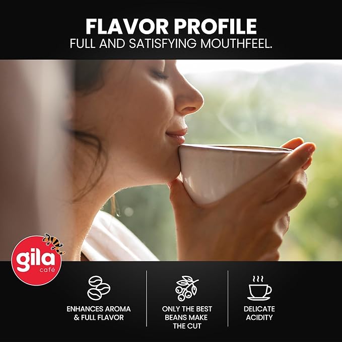 gila café Ground Coffee Medium Roast Mexico 32oz (1-Pack) - 100% Mexican Arabica Bean Coffee Grounds - Made with Coffeeberry - Chocolate Almonds Berries Notes