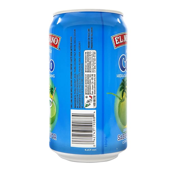 El Mexicano Coconut Water 10.5oz (Agua De Coco) (Pack of 24)White