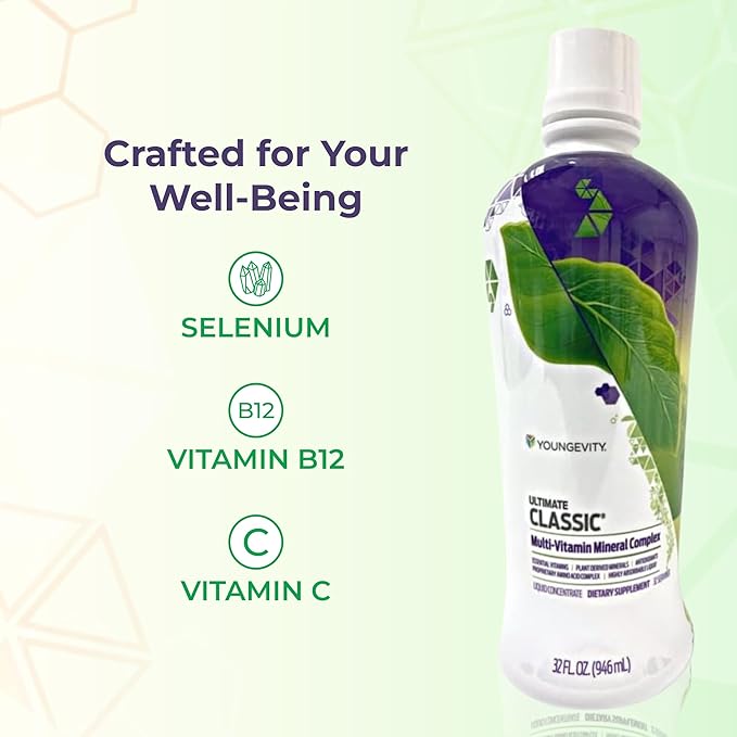 Youngevity Ultimate Classic - Multi-Vitamin &amp Mineral Complex | Natural Source Of Essential Daily Nutrients | Highly Absorbable Liquid | (2)
