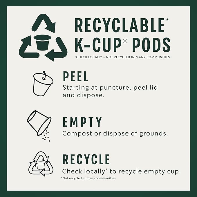 Starbucks K-Cup Coffee Pods Medium Roast Coffee With 2X Caffeine House Blend For Keurig Coffee Makers 100% Arabica 6 Boxes (60 Pods Total)