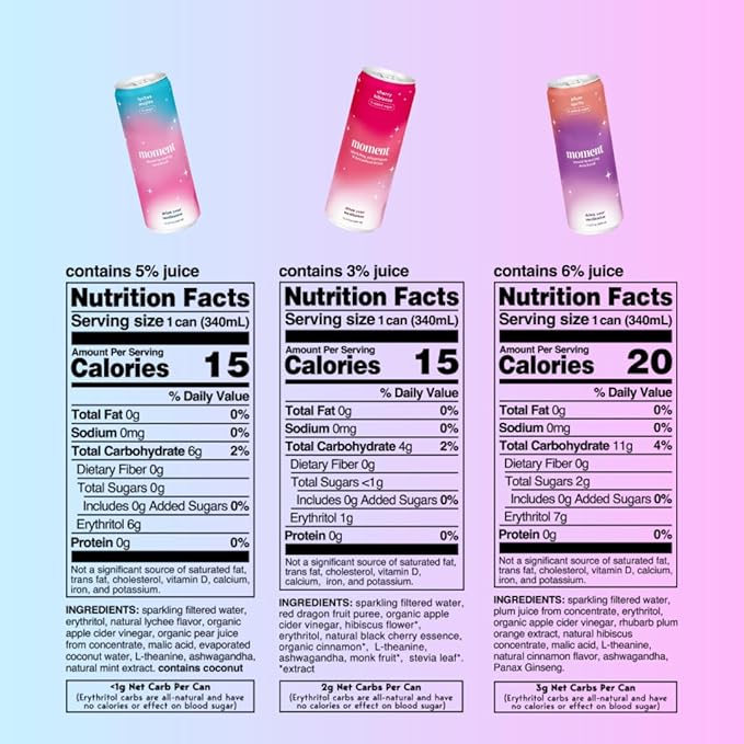 Drink Your Meditation Mocktails Non Alcoholic Drinks (Shark Tank) | SPARKLING Adaptogen Drink | L-Theanine &amp Ashwagandha for Calm &amp Clarity | 0 Added Sugar 0 Caffeine (Variety) Mocktails 11.