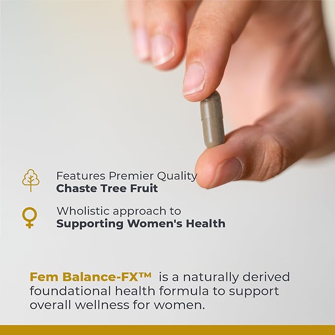 Premier Research Labs Fem Balance FX- Chasteberry Supplement for Women Hormone Balance Support Chaste Tree Supplement w/Organic Chasteberry Extract Natural Support for Women- 60 Vegetarian Capsules