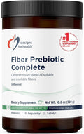 Designs for Health Fiber Prebiotic Complete - 12 Digestive Fiber Blend Powder Supplement w/Psyllium Husk Flax + Apple Pectin - Prebiotic Gut Support Unflavored + Unsweetened (30 Servings / 300g)