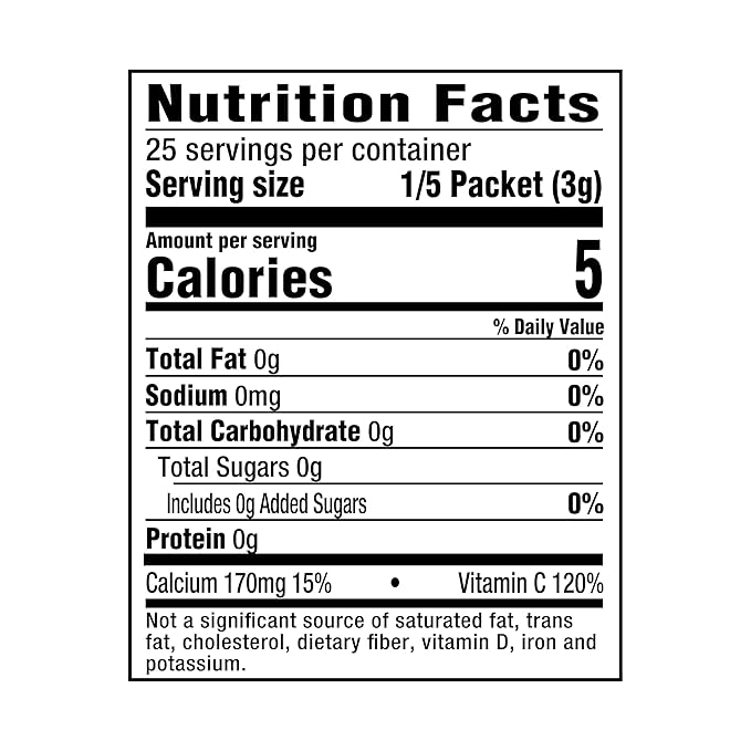 Crystal Light Classic Orange with Vitamin C &amp Calcium Drink Mix (20 Pitcher Packets 4 Canisters of 5)