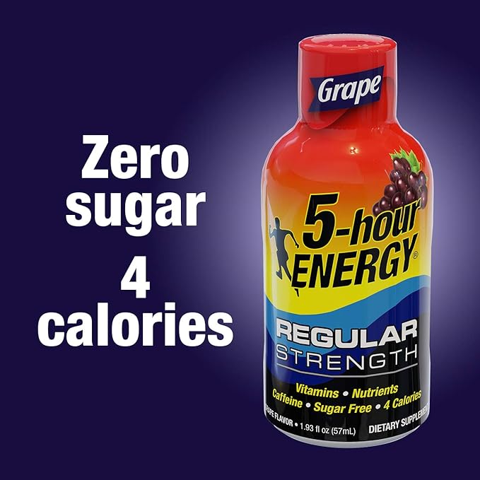 5-hour ENERGY Shot Regular Strength Berry 1.93 oz 48 Pack