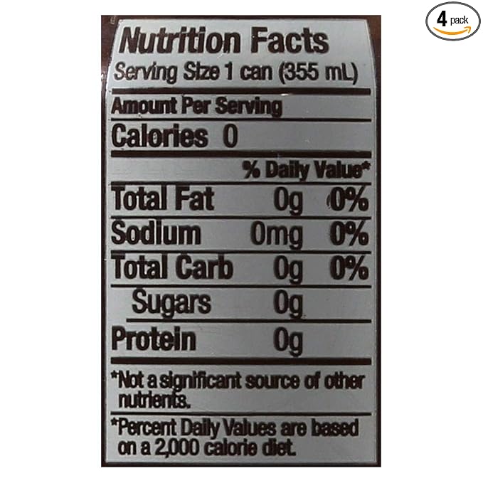 Zevia Natural Ginger Root Beer Zero Calorie Soda (4x6/12 OZ)