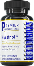 Premier Research Labs Hyssinol - Hyssop Herb Hyssop Capsules Wellness Pills with Organic Hyssop Dry Herb Dietary Supplement with Green Tea Antioxidant Support - 60 Vegetarian Capsules