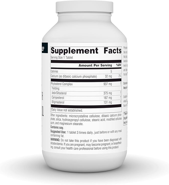 Source Naturals Mega Strength Beta Sitosterol Plant Sourced 375mg - 240 Tablets