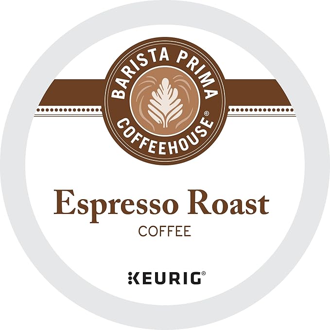 Barista Prima Coffeehouse Espresso Roast Coffee Keurig Single Serve K-Cup Pods 96 Count