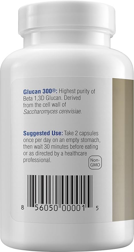 Transfer Point Yeast-Derived Beta 13D Glucan (13/16 B-Glucans) 200mg Minimum 85% Beta Glucan Content Non-GMO Vegetarian All-Natural Immune Support 60 Capsules