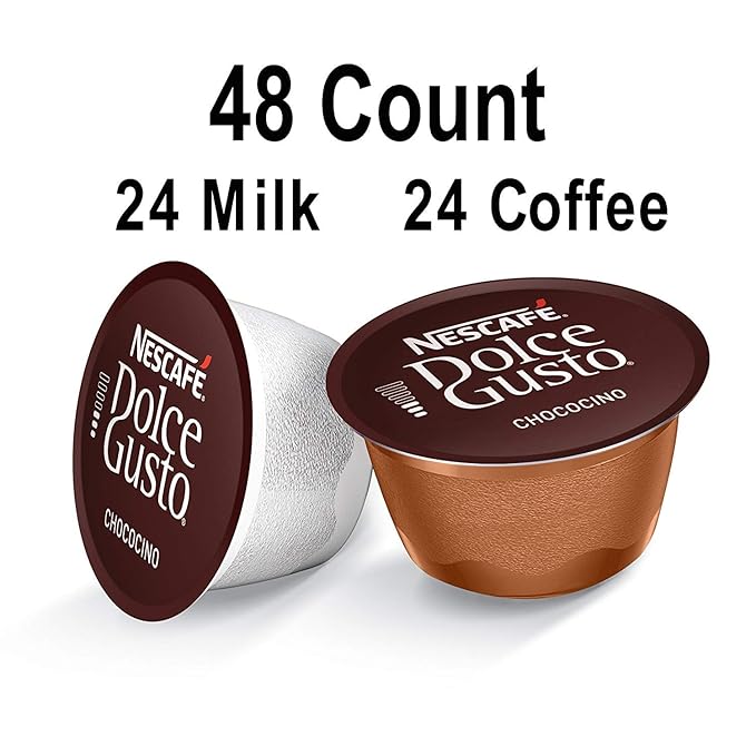 NESCAFÉ Dolce Gusto Coffee Capsules Chococino 48 Single Serve Pods (Makes 24 Specialty Cups) 48 Count