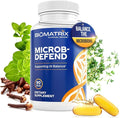 BioMatrix Oil Blend of Thyme Oregano Clove Digestive Supplement for Men and Women GI Repair Softgels | Microb-Defend (90 Capsules)