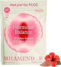 milamend Hormone Balance for Women 40:1 Myo-Inositol D-Chiro Inositol Supplement + CoQ10 ALA &amp Amino Acids – Fertility Ovarian &amp Cycle Support – Unsweetened Hibiscus Tea Powder – 30-Day Sup