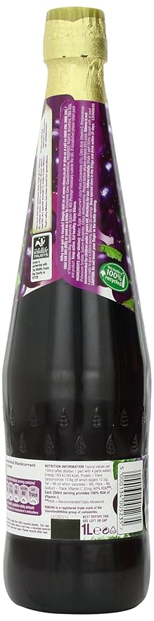 Ribena Original Blackcurrant Drink 33.8 Ounce Bottle