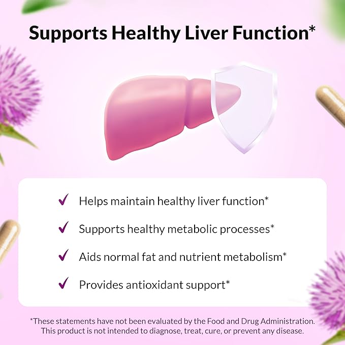 UltraThistle Advanced Milk Thistle Supplement – 1080mg Silybin Phytosome for Superior Absorption – Liver Support Detox &amp Enzyme Health – Non-GMO Gluten Free Soy Free – 90 Capsules (30-Day Suppl