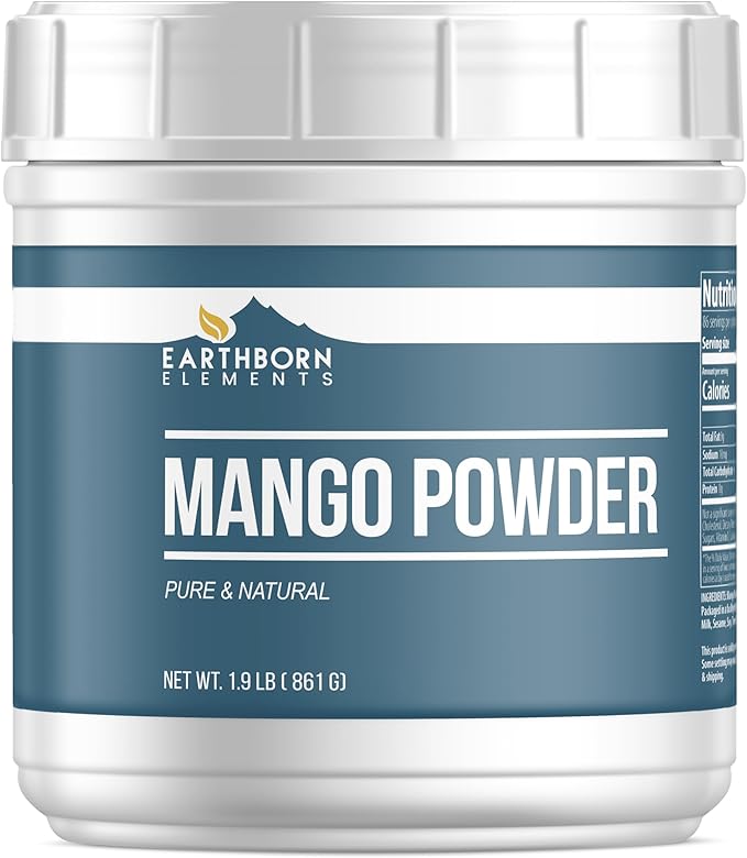 Earthborn Elements Mango Powder 1.9 lb Pure &amp Natural Smoothies &amp Drinks