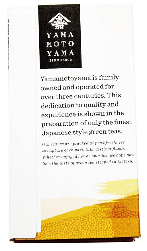 Yamamotoyama Organic Hojicha Green Tea Bag Roasted Green Tea Leaves 18 ct (Pack of 6)