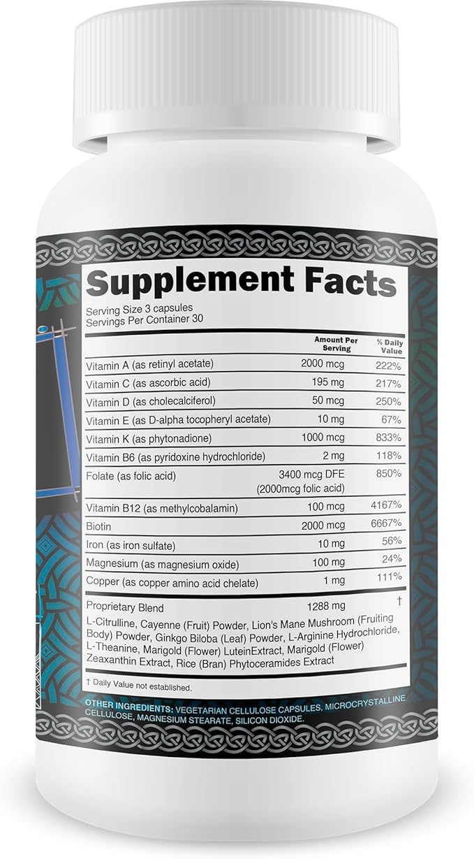 Celtic Salt Trick Boost for Blood Flow - Improved Formula - Our Best Blood Circulation Supplements for Men - Increase Blood Flow Care Blood Circulation Pills - Advanced Blood Flow Support