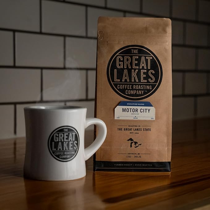 Great Lakes Coffee Roasting Co. Ground Motor City Coffee 12 oz (Pack of 6)