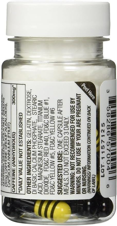 Yellow Hornet Herbal Dietary Supplement 20ct (Lot of 6 X) = 120 Capsules