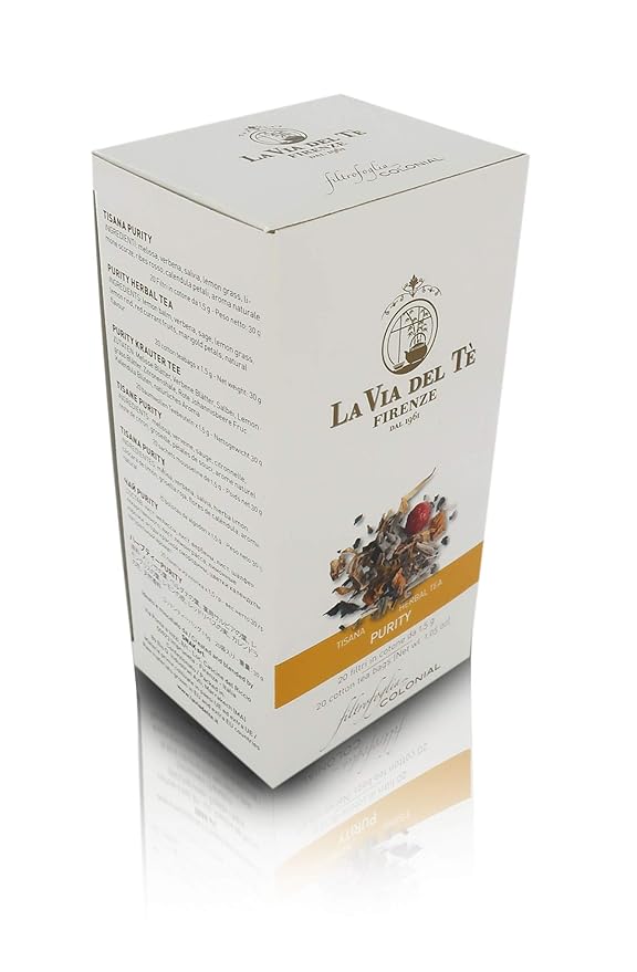 La Via del Te Purity Infusion Purifying Herbal Tea 20 Teabags Total Net Wt: 30g / 1.05oz