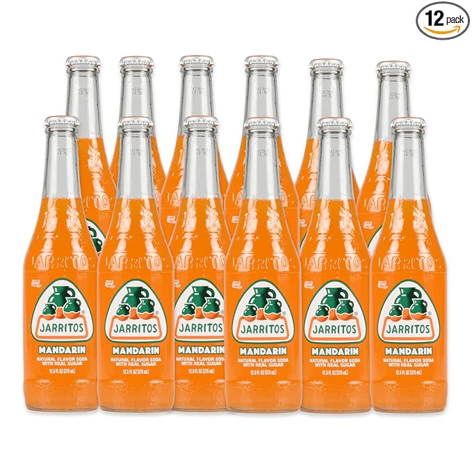 Spot Beverage™ Premium Classic Bottled Soda Brands (12-Pack Jarritos Mandarin)