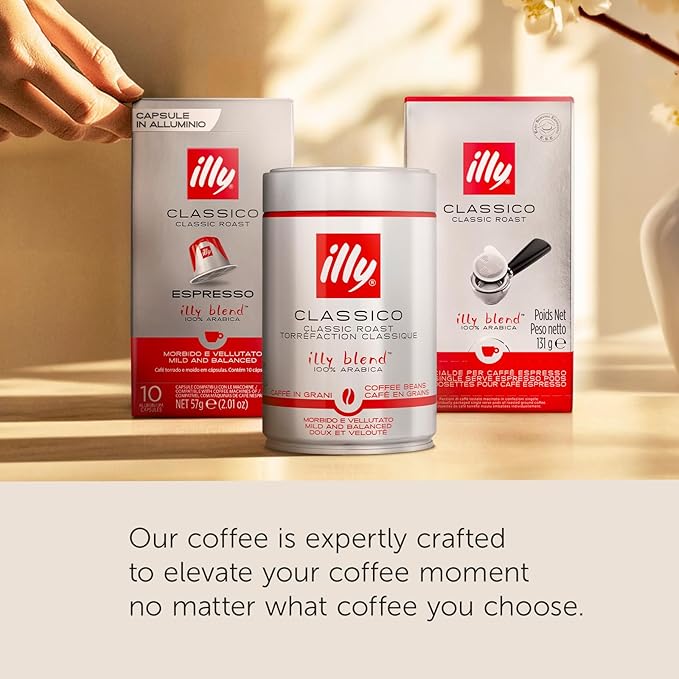 illy Coffee K Cup Pods for Keurig Machines Classico Medium Roast 100% Arabica Premium Italian Coffee 20 Count 4 Pack