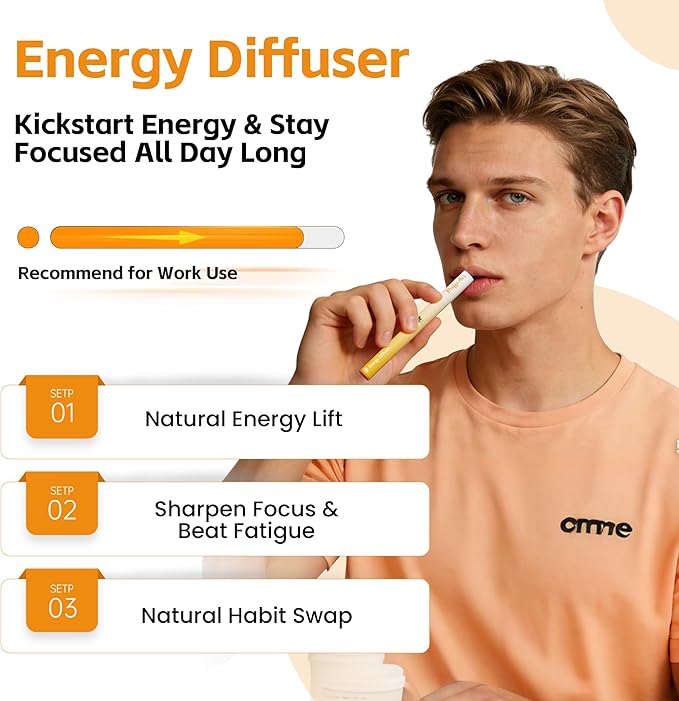 Herbal Diffuser Duo Detox and Energy Diffuser Pens with Extract of Mullein and Natural Caffeine 100% Natural Swap Home &amp Work Duo 600 Uses Each