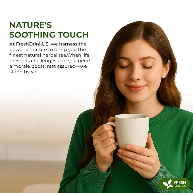 FreshDrinkUS Memory Brain Booster Tea Bags | 75 Count | Ginkgo Biloba Gotu Kola Lion’s Mane Mushroom MCT Coconut Oil | Herbal Blend Tea Bags | Naturally Flavorful No Additives Caffeine-Free