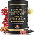 2000mg Berberine Gummies Supplement Berberine HCl with Ceylon Cinnamon Chromium Organic Milk Thistle for Women &amp Men Metabolism Support AMPK Metabolic Activator Sugar Free Vegan 60 Day Sup