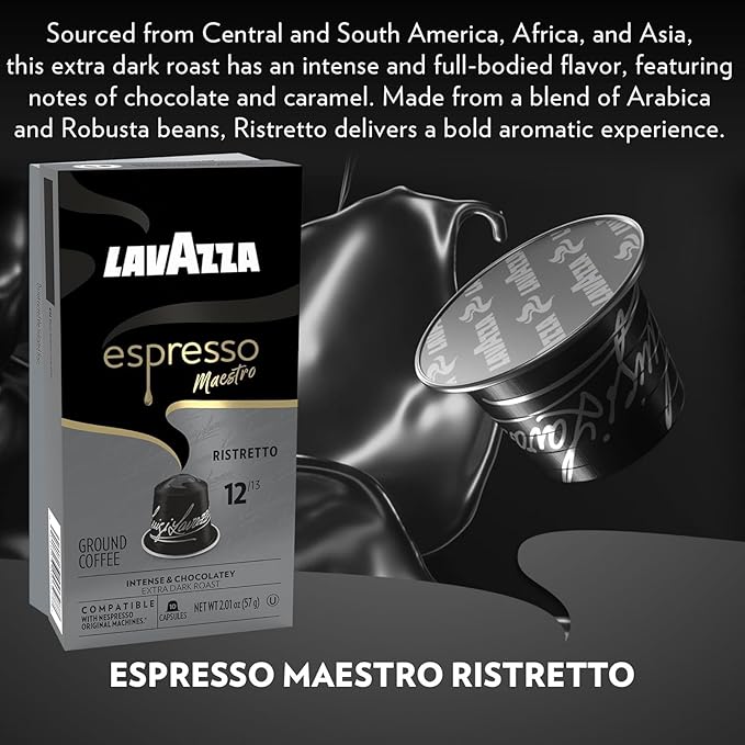 Lavazza Espresso Capsules Compatible with Nespresso Original Machines Variety Pack 10 Count (Pack of 6)