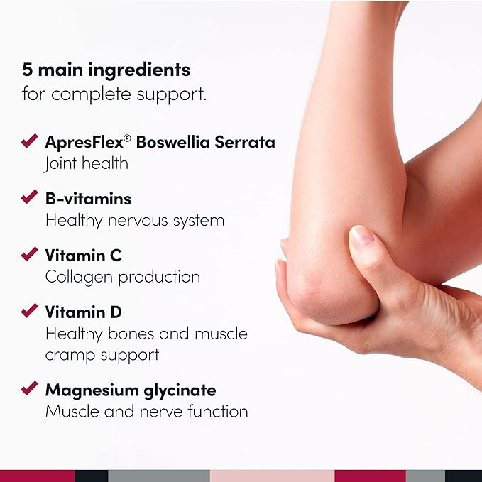 Penetrex Clinically Studied Magnesium Glycinate Supplement for Joint Muscle &amp Nerve Support - Comfort in 5 Days with Advanced Boswellia Serrata Extract Vitamin D B C (60 Count 1 Month Supply)